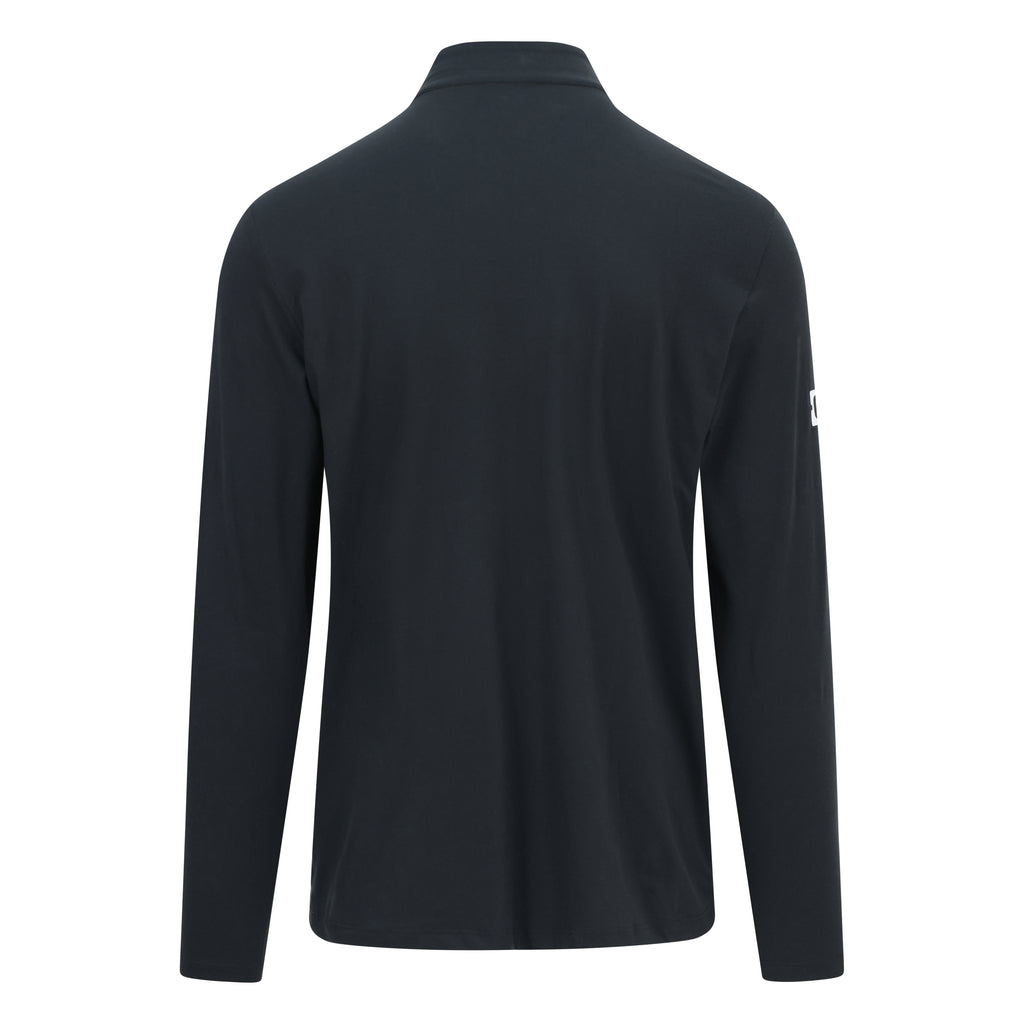 Back view of black Performance Long Sleeve on a white background