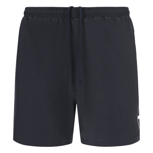 Front view of black Court10 Performance Shorts on a white background